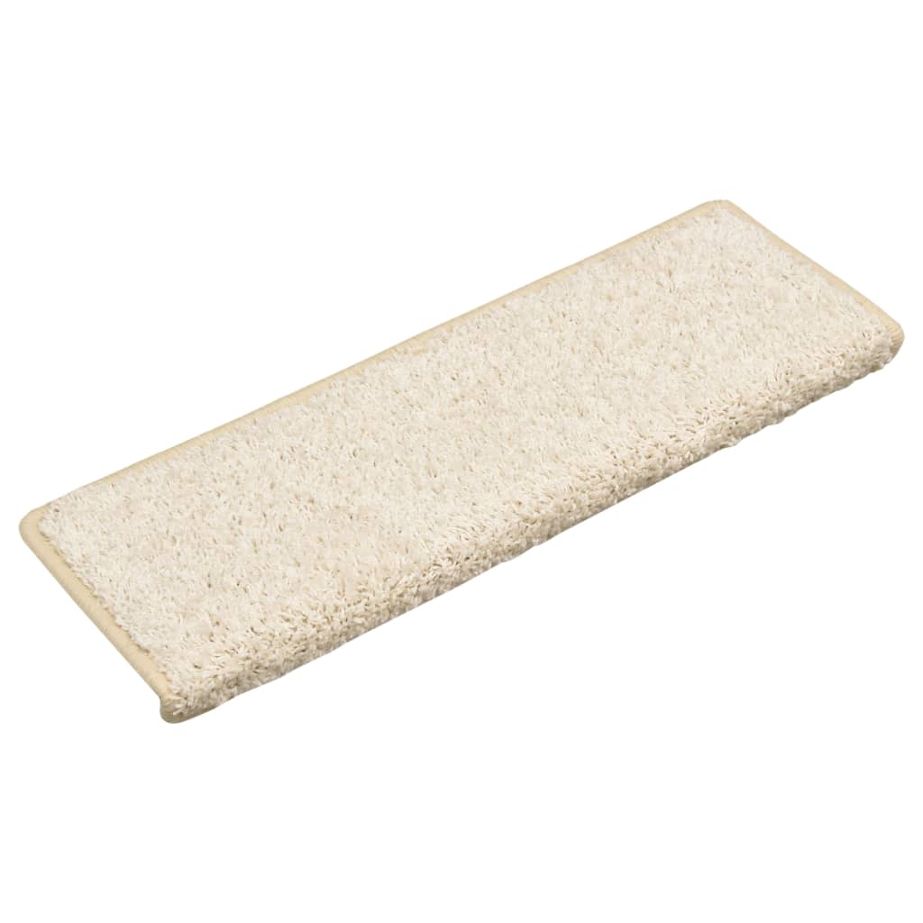 Vidaxl stair mats 10 st 65x21x4 cm white