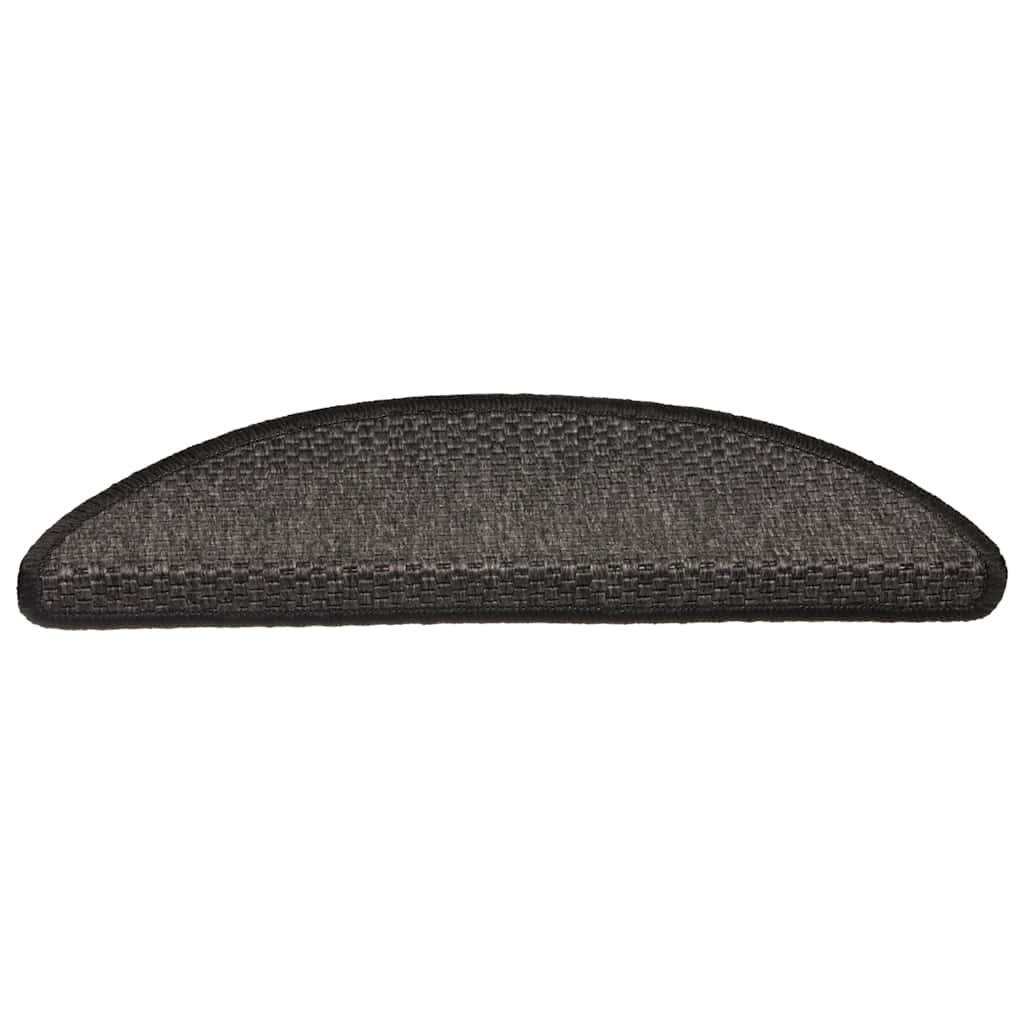 Escaleras Vidaxl autoadhesivas 15st sisal-aspecto 56x17x3cm color antracita