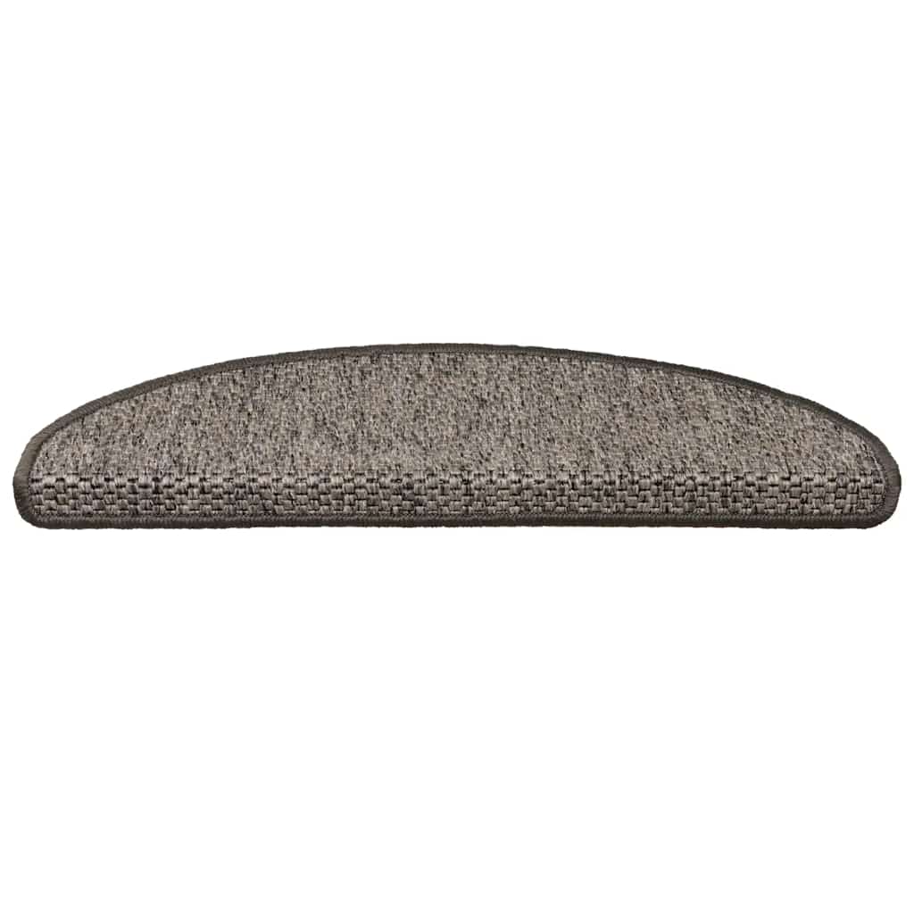 Vidaxl-Treppenmatten selbstklebend 15 St. Sisal Look 65x21x4 cm brauner Beige