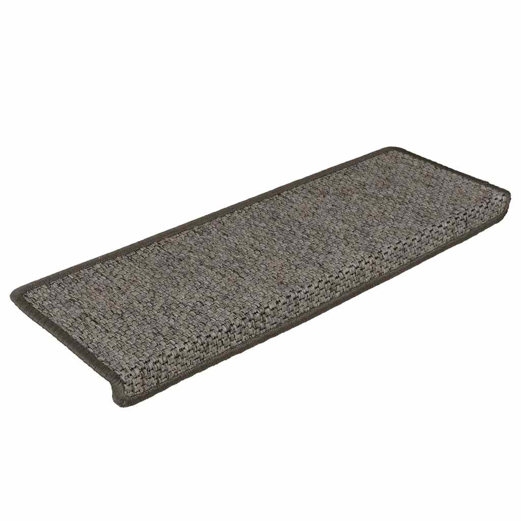Vidaxl-Treppen selbst klebend 15st Sisal Look 65x21x4cm Grau und Beige