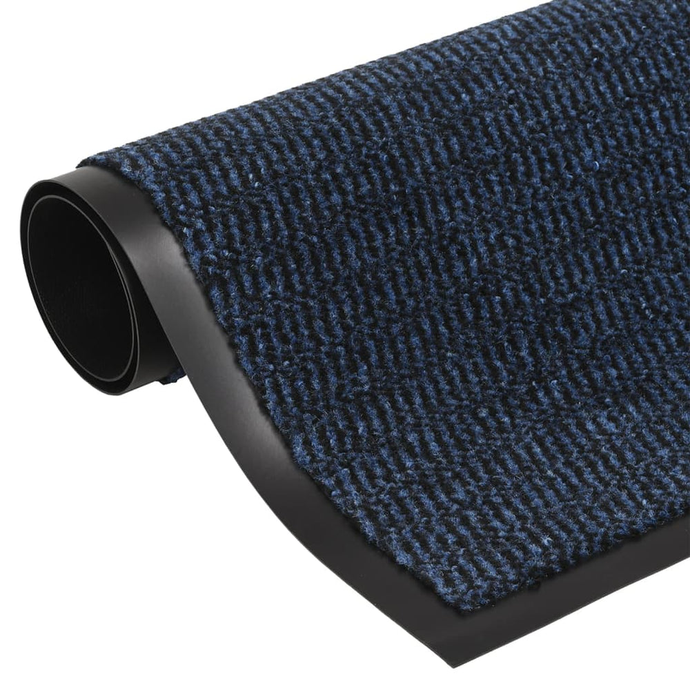 Vidaxl tufted doormat 60x150 cm blue