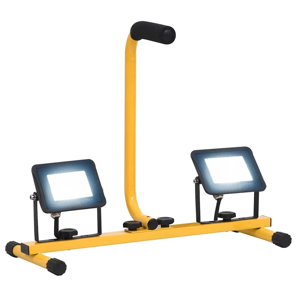 Vidaxl Spotlight con manico LED 2x20 W Cold White