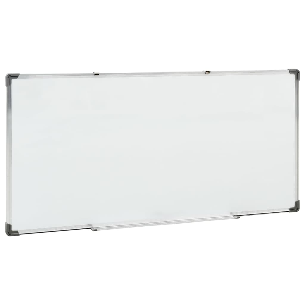 Vidaxl Whiteboard Magnetic 110x60 cm Stahlweiß