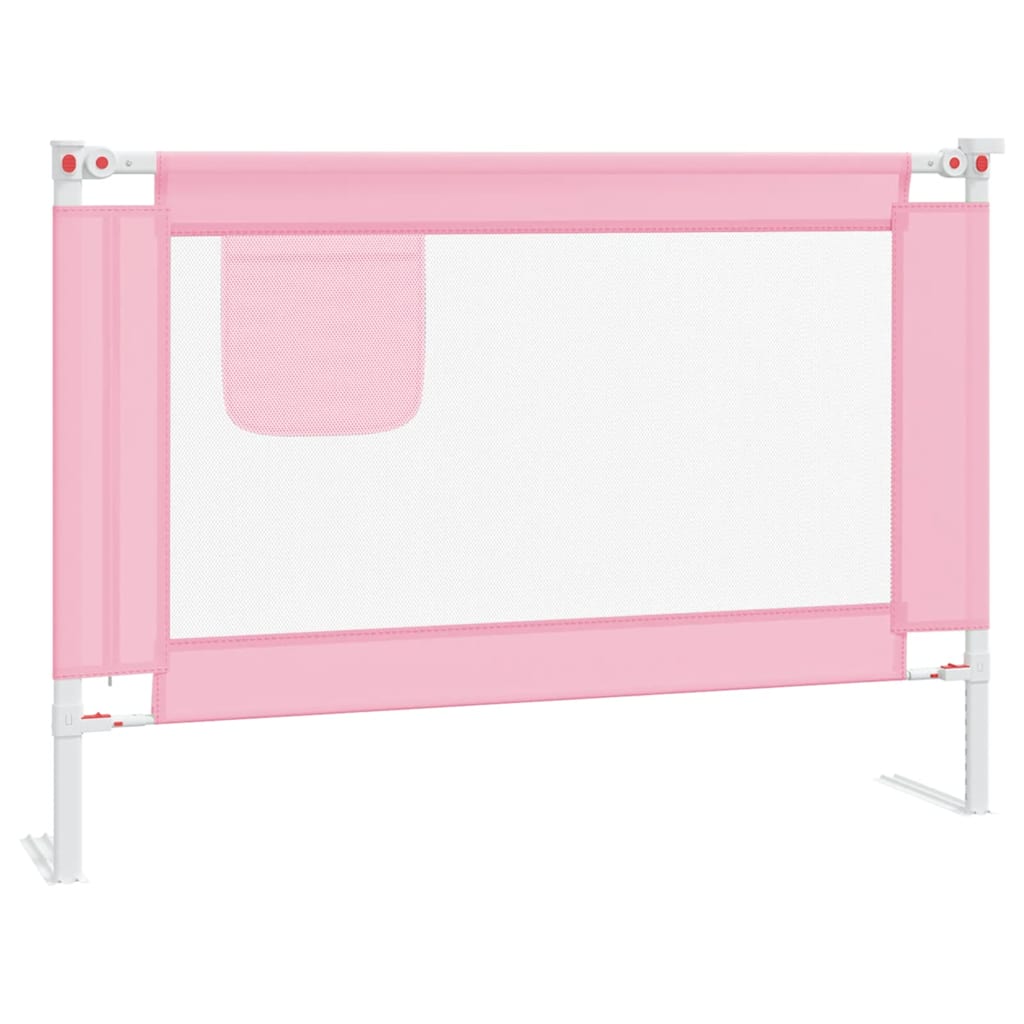 Vidaxl Bettdiagramm Kleinkind 90x25 cm Stoff rosa