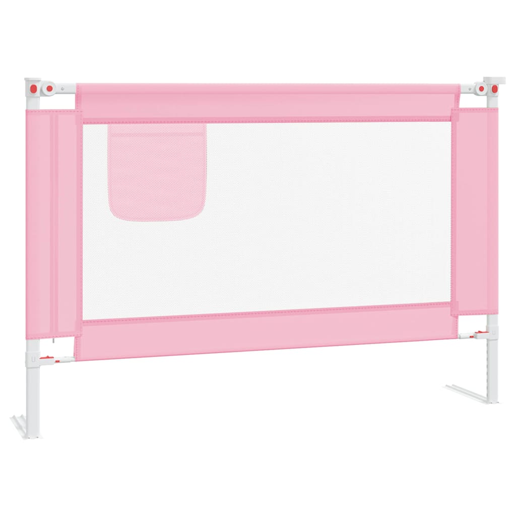 Vidaxl Bettdiagramm Kleinkind 100x25 cm Stoff rosa