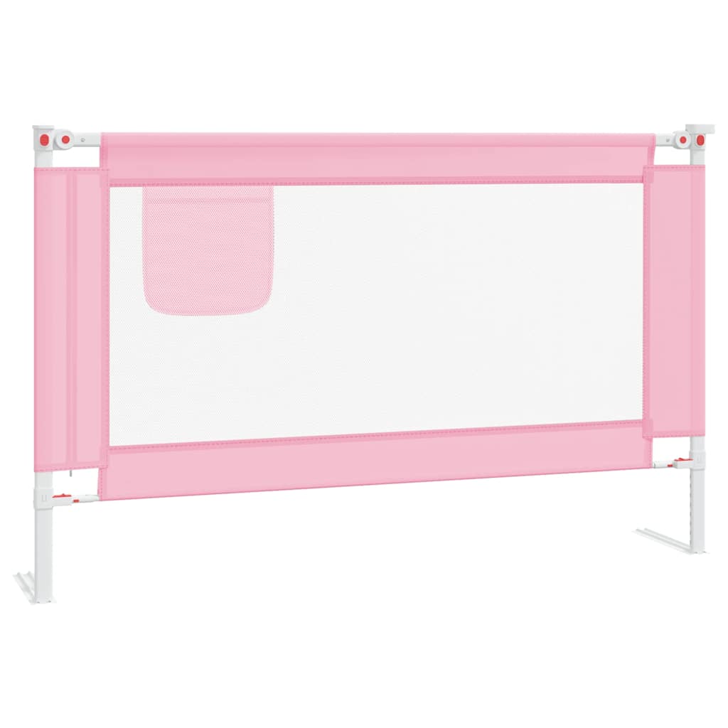 Vidaxl Bettdiagramm Kleinkind 120x25 cm Stoff rosa