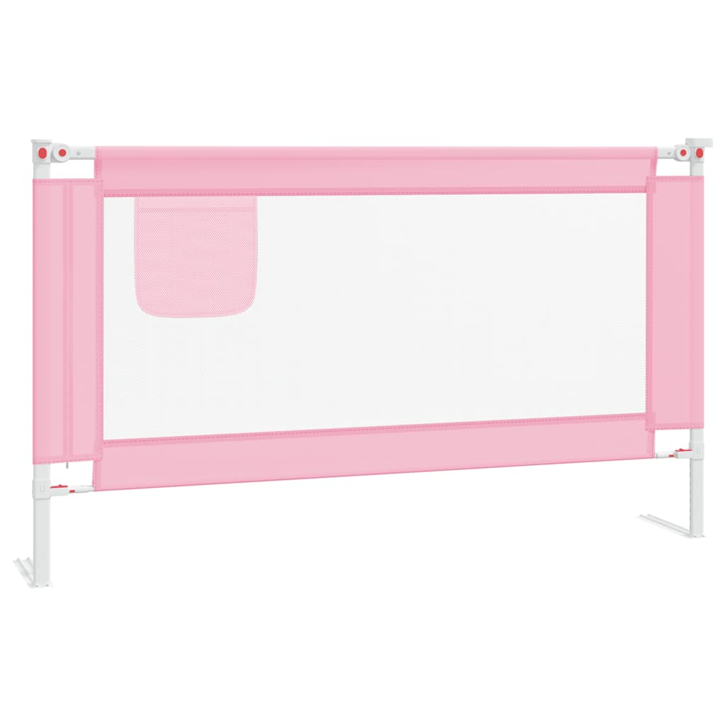 Vidaxl Bettdiagramm Kleinkind 140x25 cm Stoff rosa