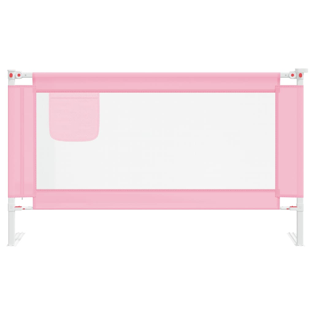 Vidaxl Bettdiagramm Kleinkind 140x25 cm Stoff rosa