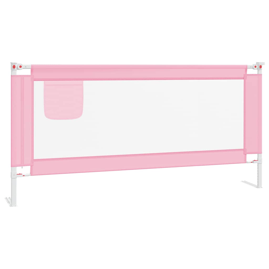Vidaxl Bettdiagramm Kleinkind 190x25 cm Stoff rosa