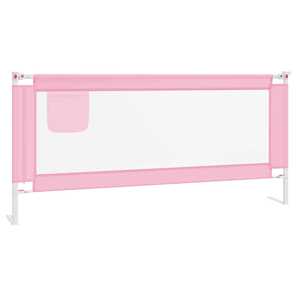 Vidaxl Bettdiagramm Kleinkind 200x25 cm Stoff rosa