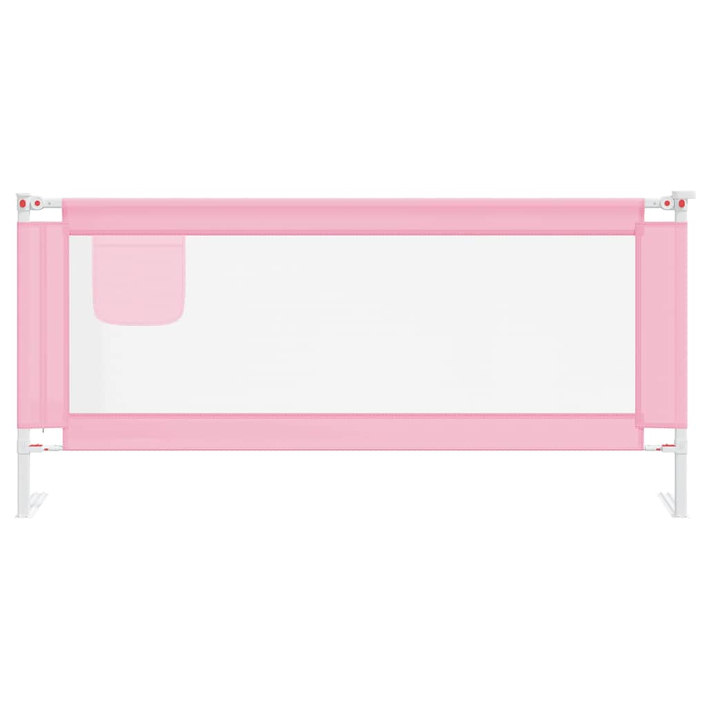 Vidaxl Bettdiagramm Kleinkind 200x25 cm Stoff rosa
