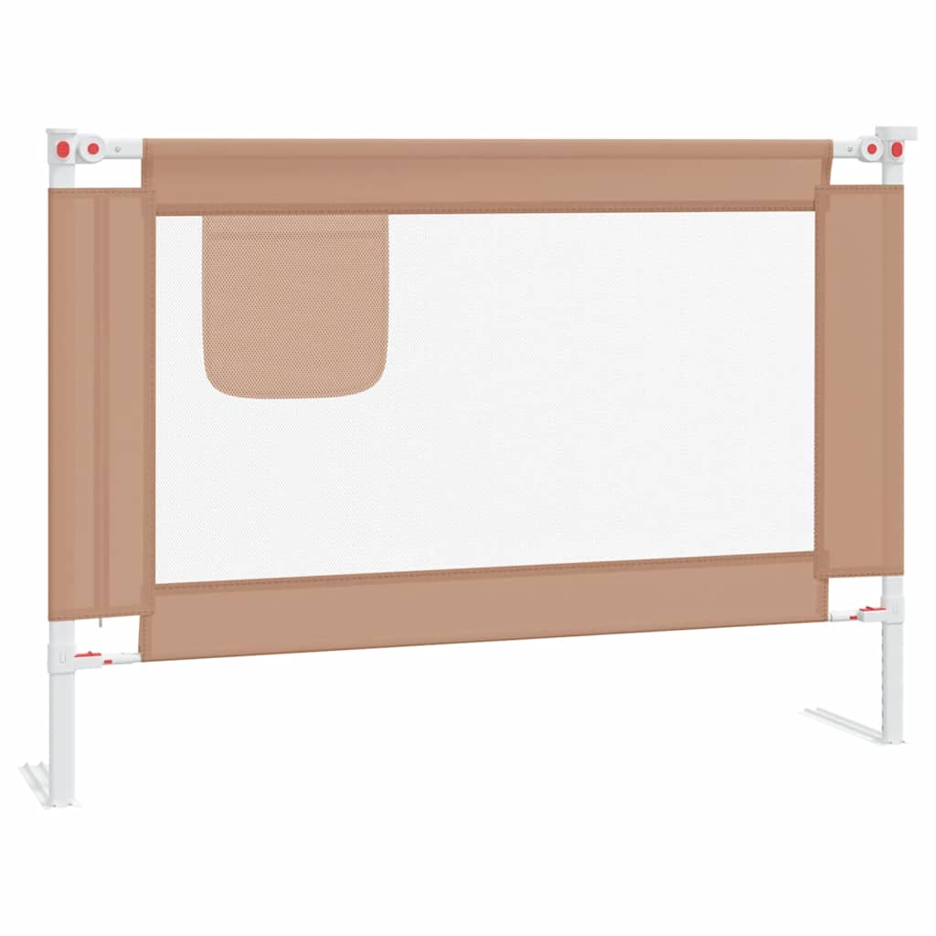 Vidaxl Bedhek Kleinkind 90x25 cm Stofftaupe