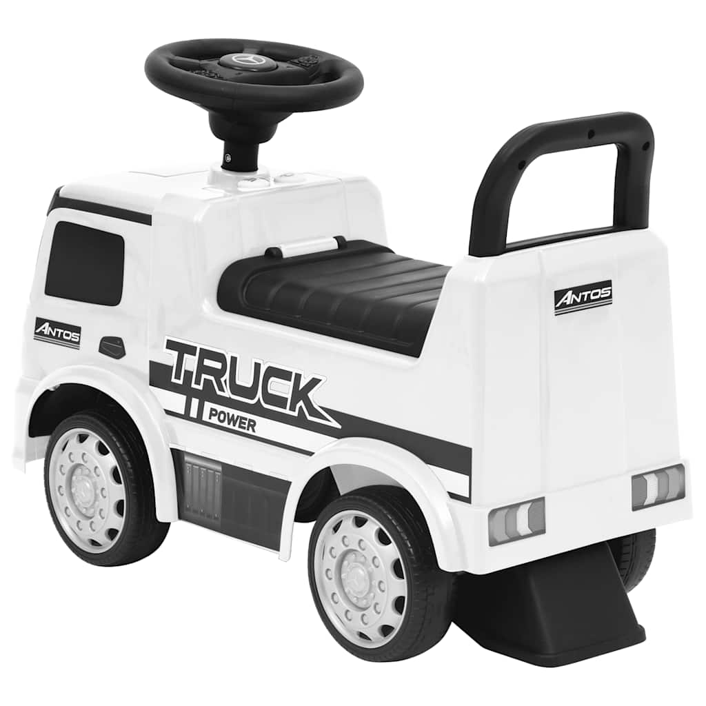 VidaXL walking car Mercedes Benz truck white
