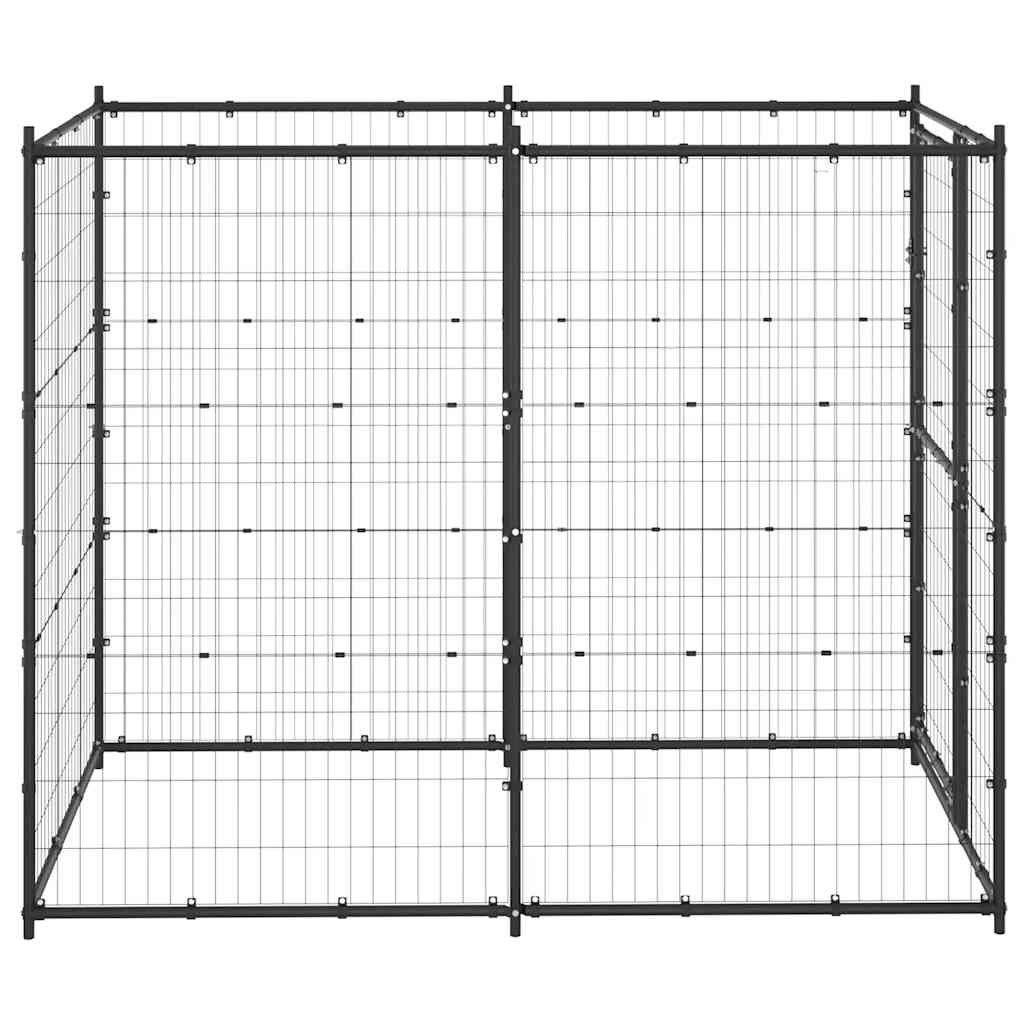 Vidaxl Dog Kennel til udenfor 110x220x180 cm stål