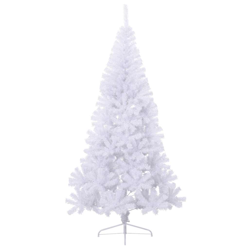 Vidaxl artificial Christmas tree with stand half 180 cm PVC white