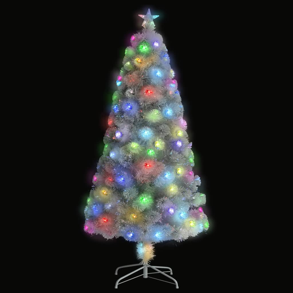 Vidaxl Artificial Christmas Tree with Lights 120cm Fiberglass White