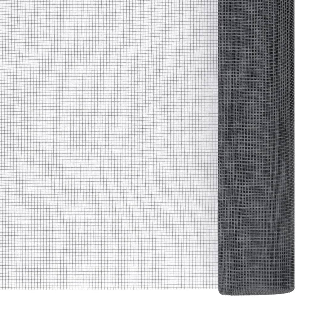VIDAXL MESH 60x2000 cm Fasergrau grau