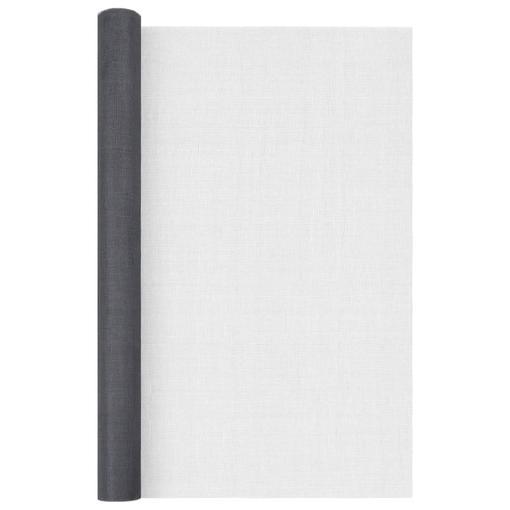 VIDAXL MESH 60x2000 cm Fasergrau grau