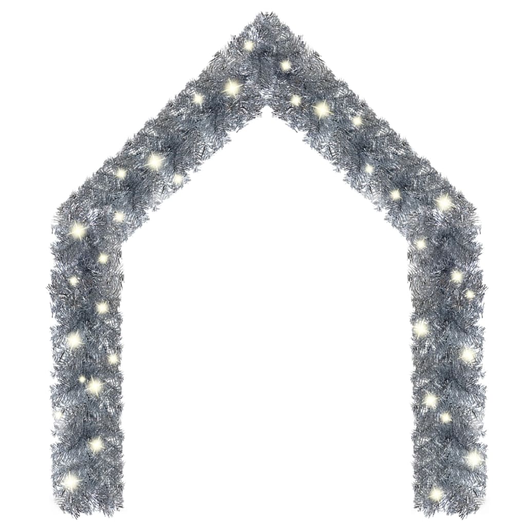 Vidaxl Christmas garland with LED lights 10 m silver-colored