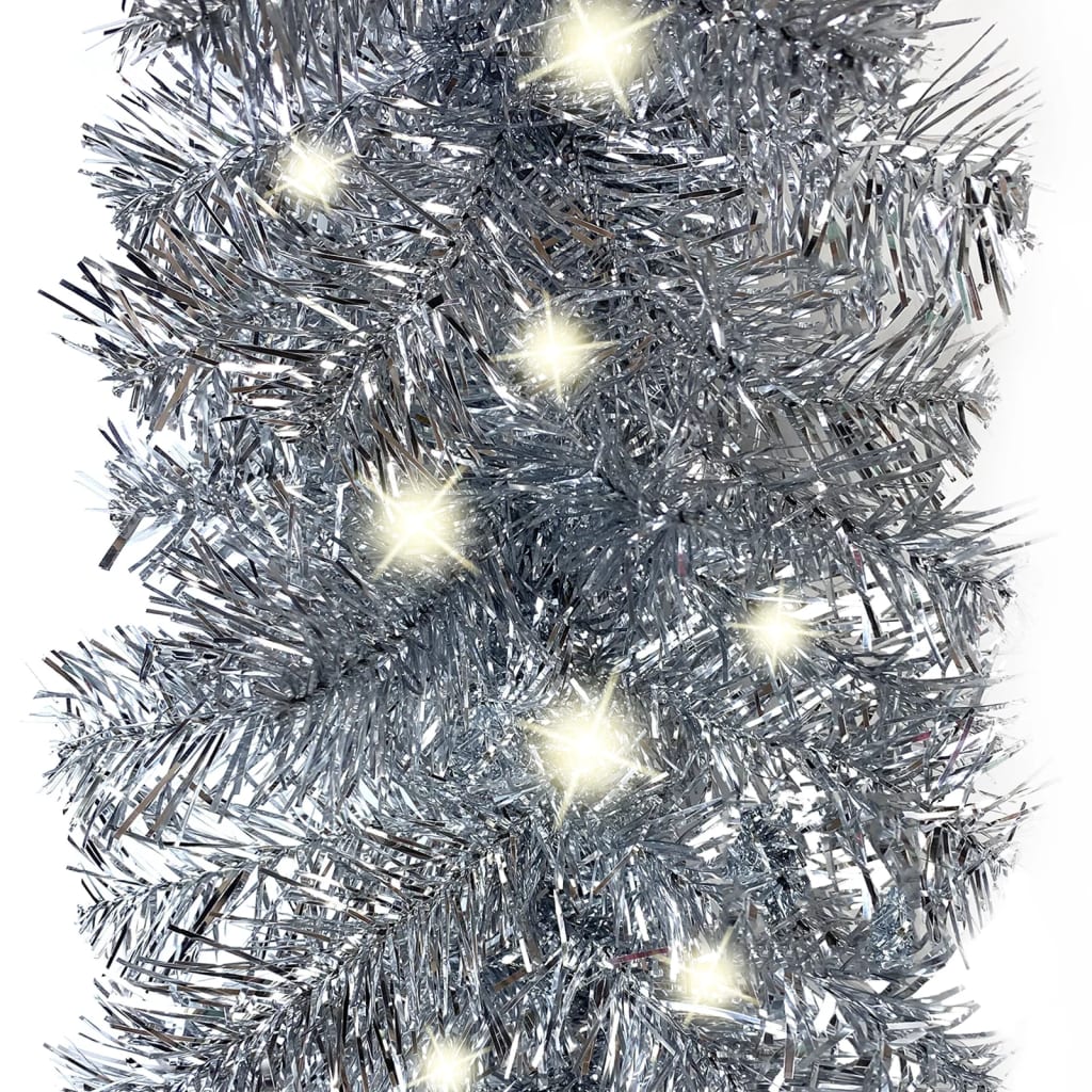 Vidaxl Christmas garland with LED lights 10 m silver-colored