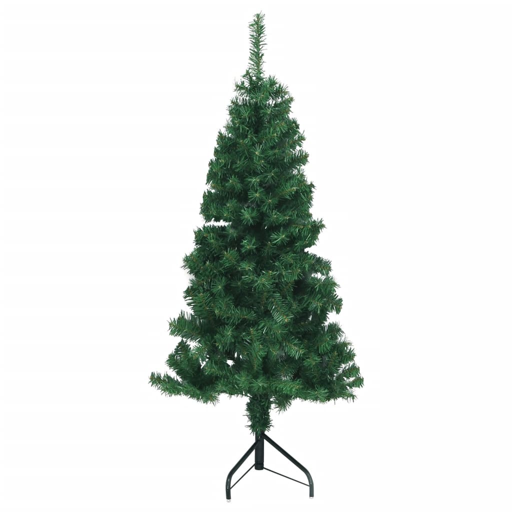 VidaXL coin de sapin de Noël artificiel 120 cm PVC vert