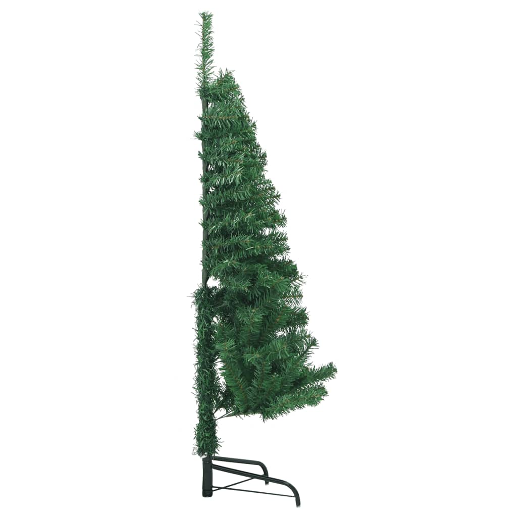VidaXL coin de sapin de Noël artificiel 120 cm PVC vert