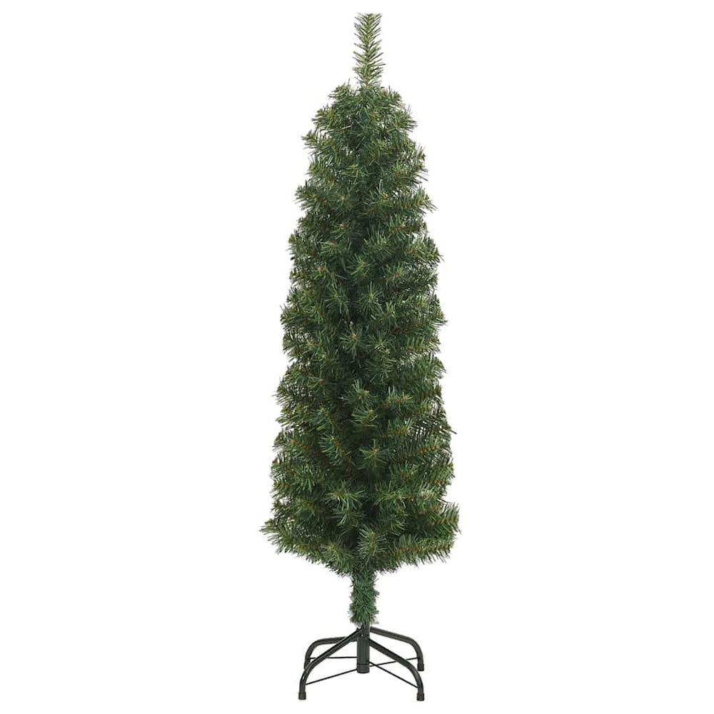 Vidaxl Kunstkerstboom med standard smal 120 cm PVC grønn