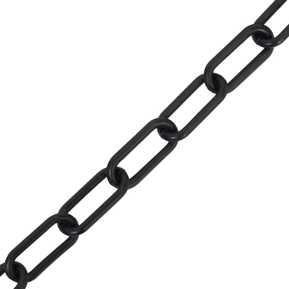 Catena di sicurezza Vidaxl Ø 8 mm 30 m di plastica nera