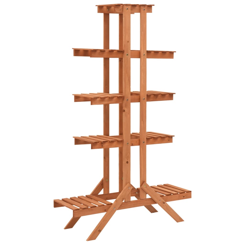 Vidaxl plant rack 83x25x132 cm solid pine wood