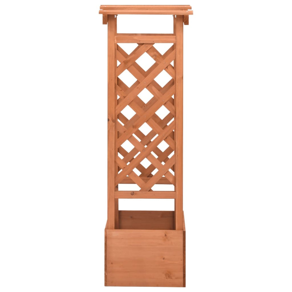 Vidaxl Latwerkplantenbak con Arch 49x39x117 cm Vurenhout