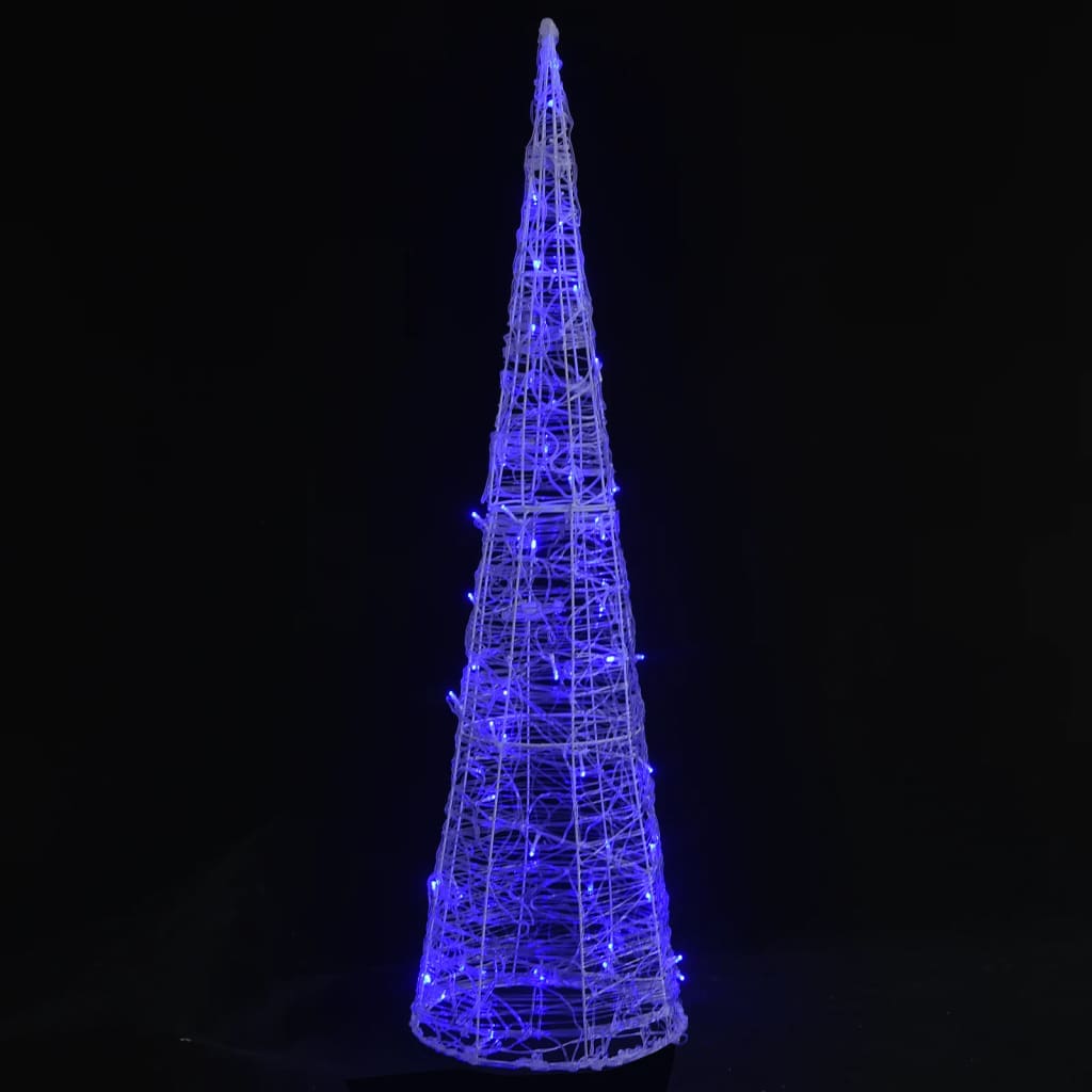 Vidaxl Light Cone Decorative LED Azul 90 cm Acrílico