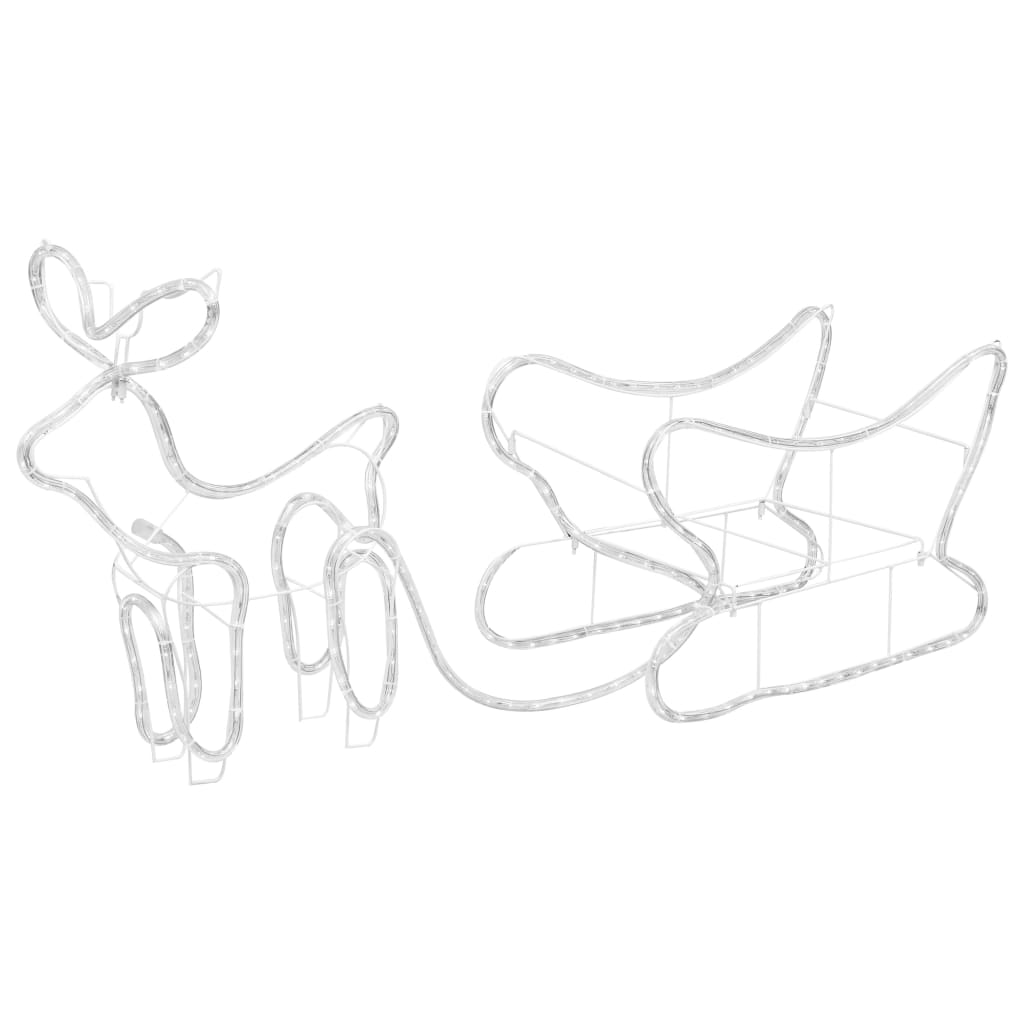 Vidaxl Decoración navideña renos y Slee 252 LED