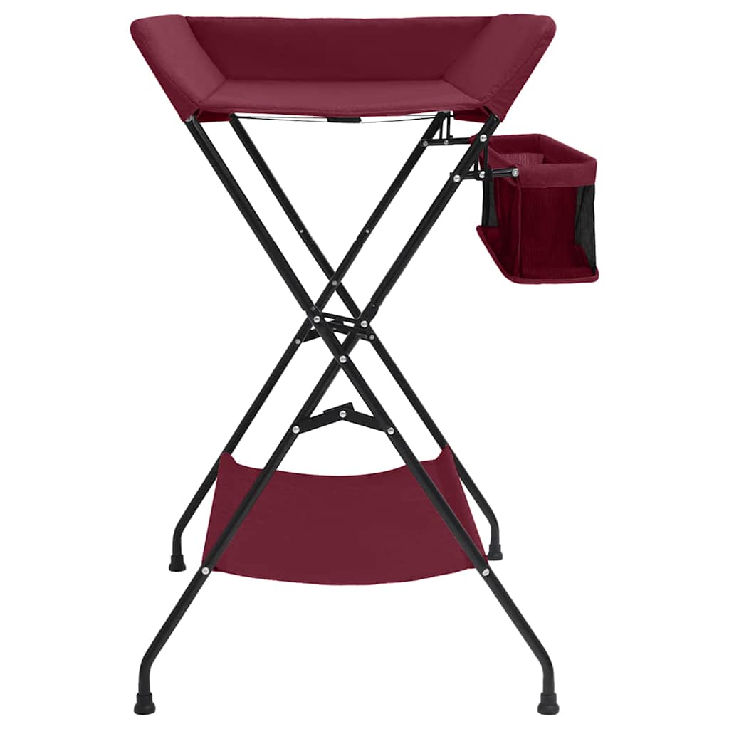 Vidaxl changing table iron red
