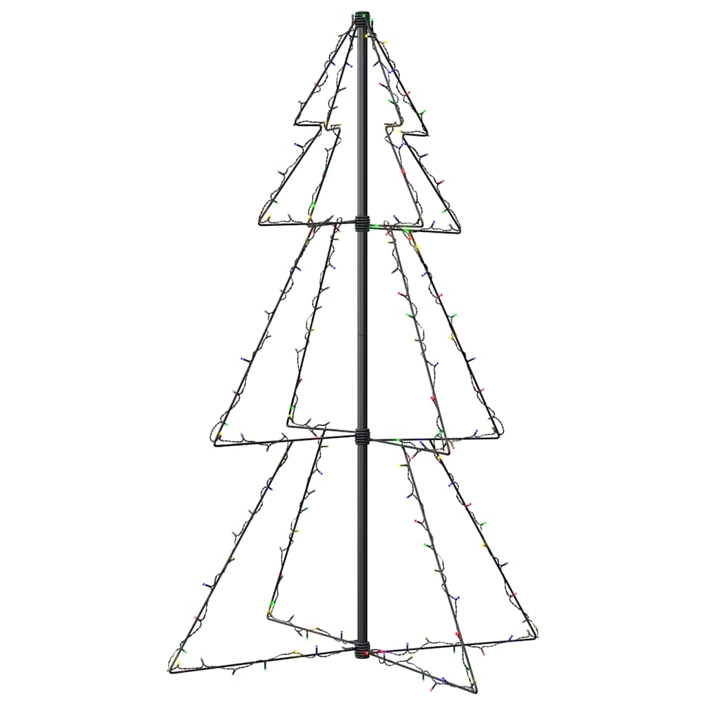 Vidaxl kegelkerstboom 160 LEDS à l'intérieur et à l'extérieur 78x120 cm