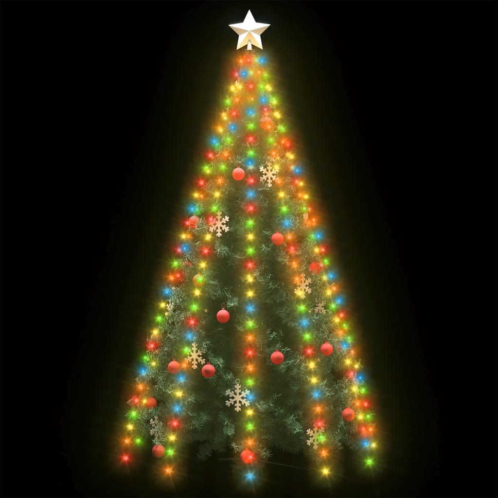 Vidaxl l'illuminazione dell'albero di Natale con 300 LED Multi -colorati 300 cm