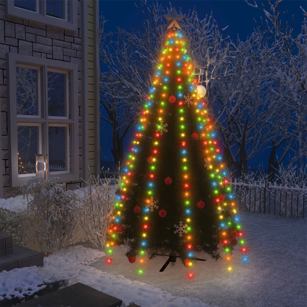 Vidaxl l'illuminazione dell'albero di Natale con 300 LED Multi -colorati 300 cm