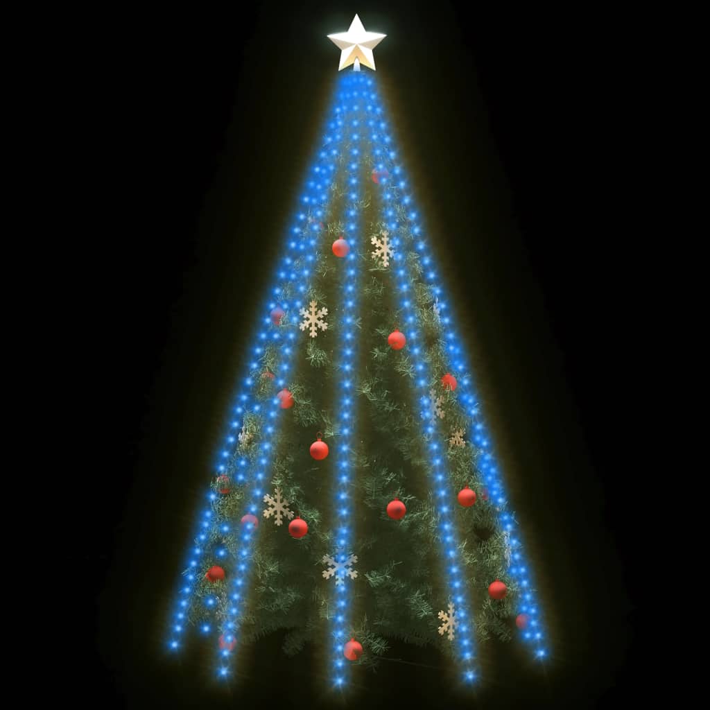 Éclairage d'arbre de Noël Vidaxl avec 400 LEDS BLUE NET 400 cm