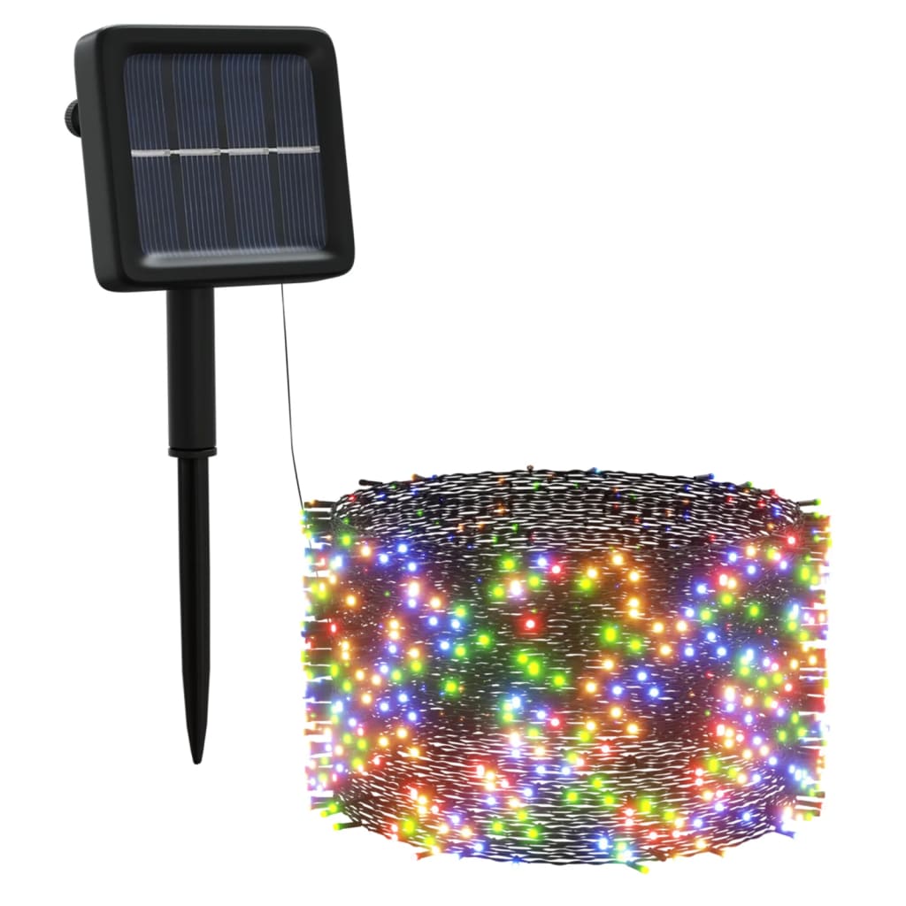 Vidaxl 5 st Garland clair avec 200 LEDS solaires à l'intérieur de la couleur extérieure