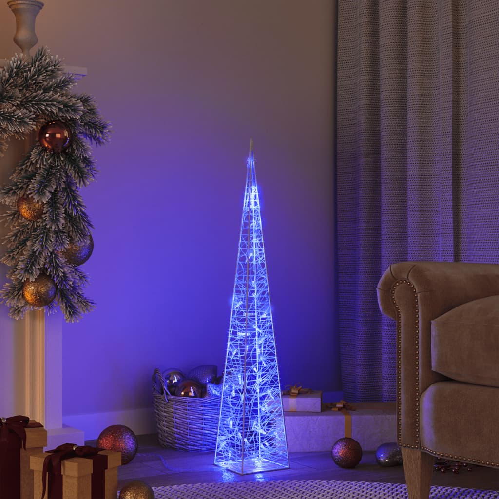 Vidaxl Light Cone Decorative LED 90 cm Acrílico Azul