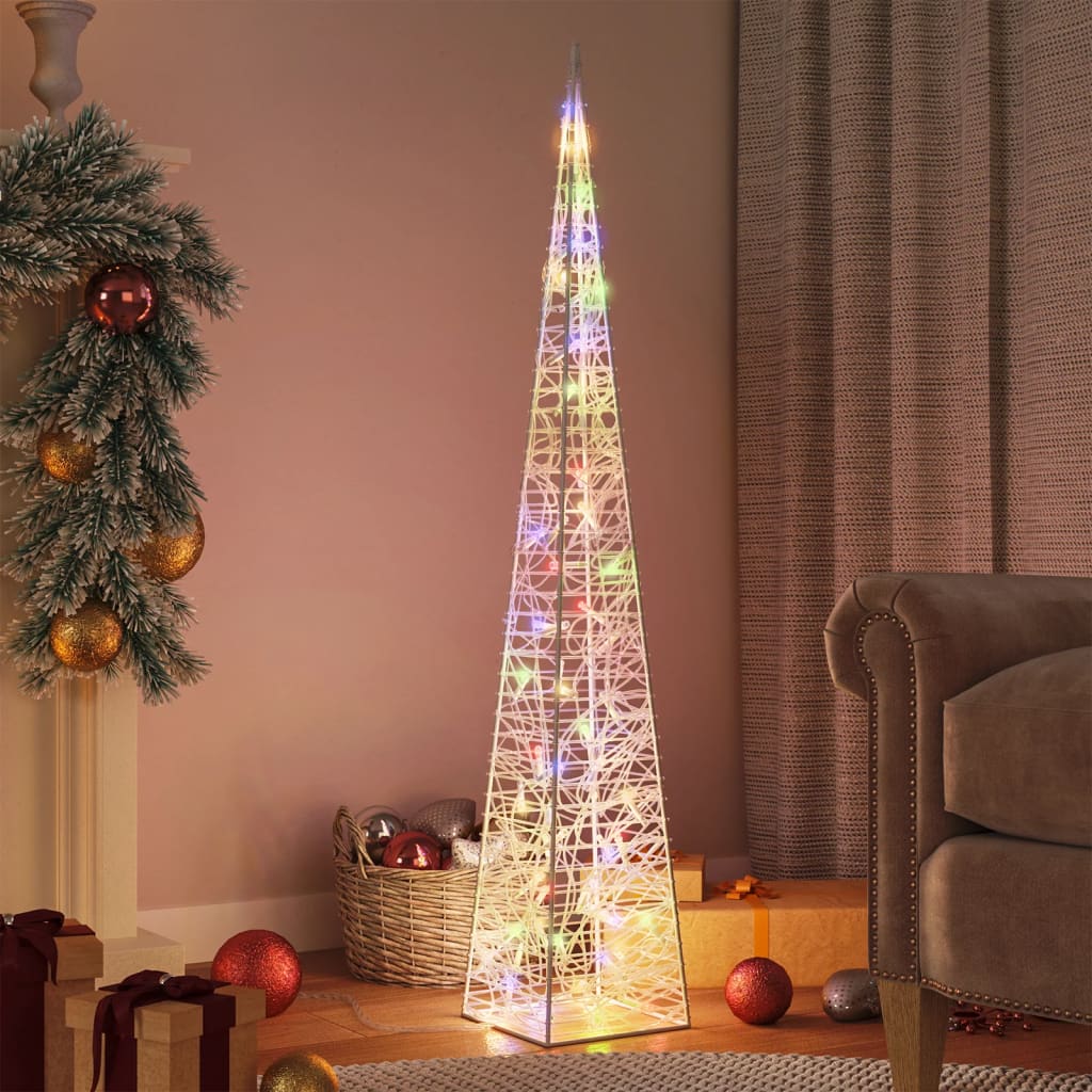 Vidaxl decorative LED light cone 120 cm acrylic multicolor