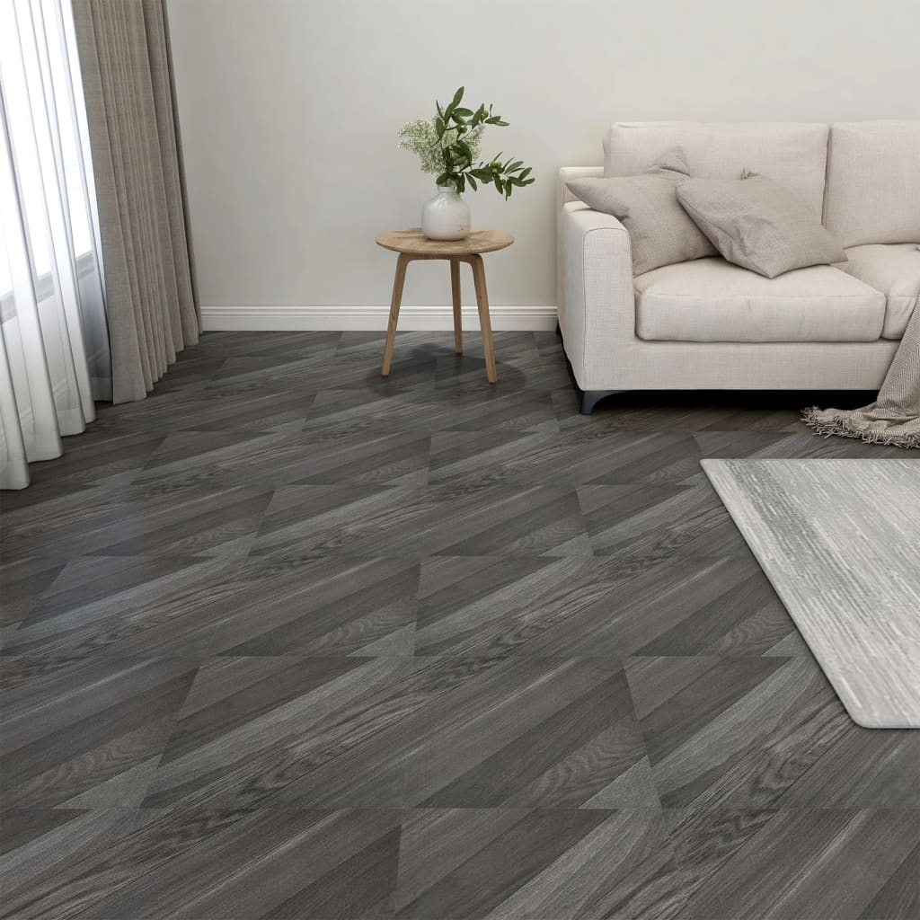 Vidaxl Floorboards 20 St Self -Adhesive 1,86 m² PVC Strepted Grey