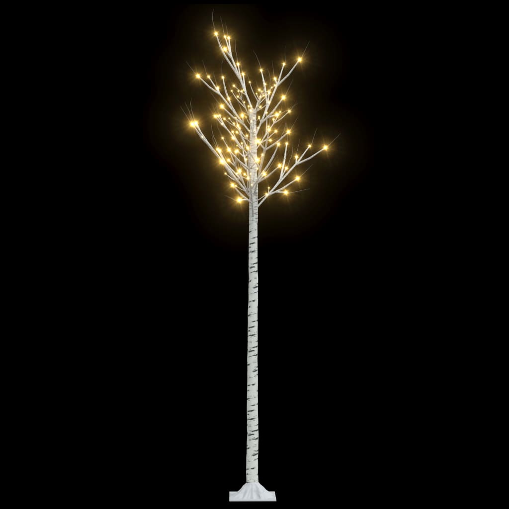 Vidaxl de árbol de Navidad Willow con 200 LED blancos cálidos dentro y fuera de 2.2 m