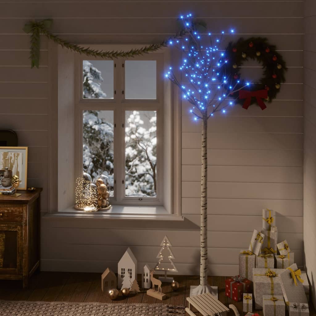 Vidaxl Christmas Tree Willow con 200 LED azules dentro y fuera de 2.2 m