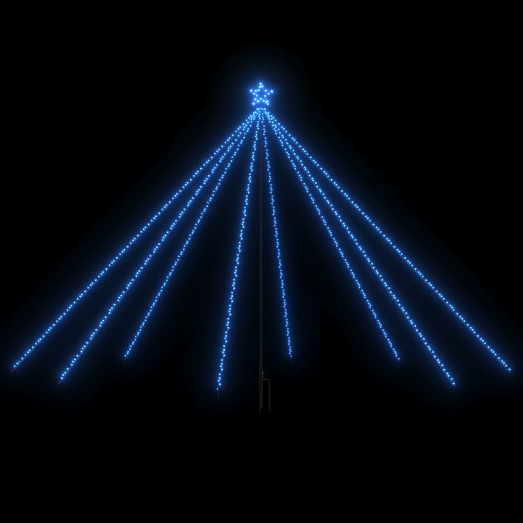 Vidaxl Led Árbol de Navidad en el interior de 576 LED 3.6 m azul