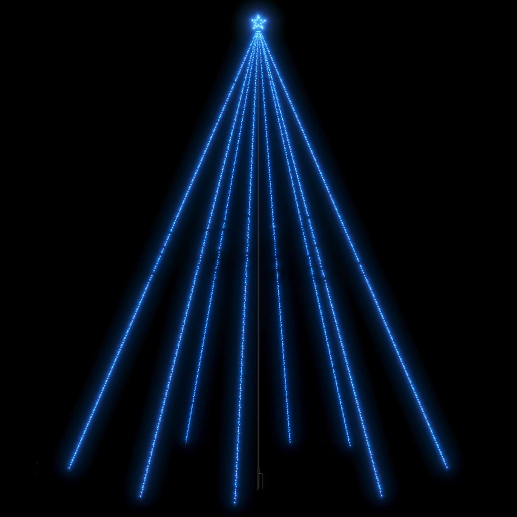 Vidaxl LED Árbol de Navidad dentro de 1300 LED 8 M Azules
