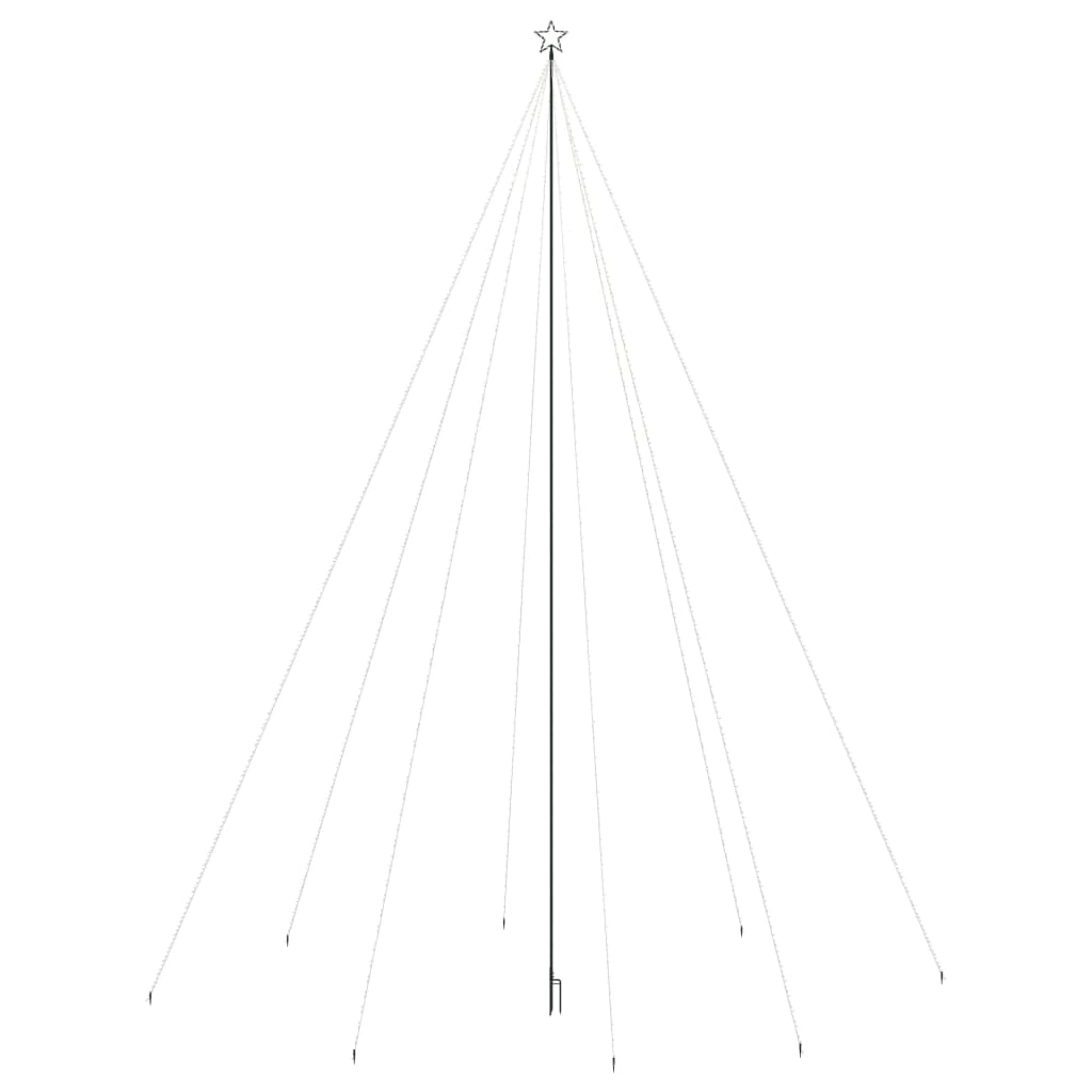 Vidaxl LED Árbol de Navidad dentro de 1300 LED 8 M Azules