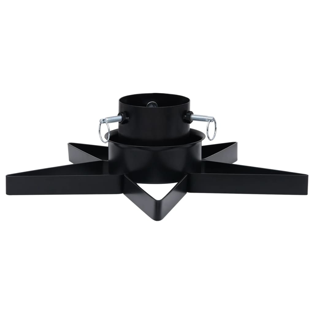 Support d'arbre de Noël Vidaxl 47x47x13,5 cm noir