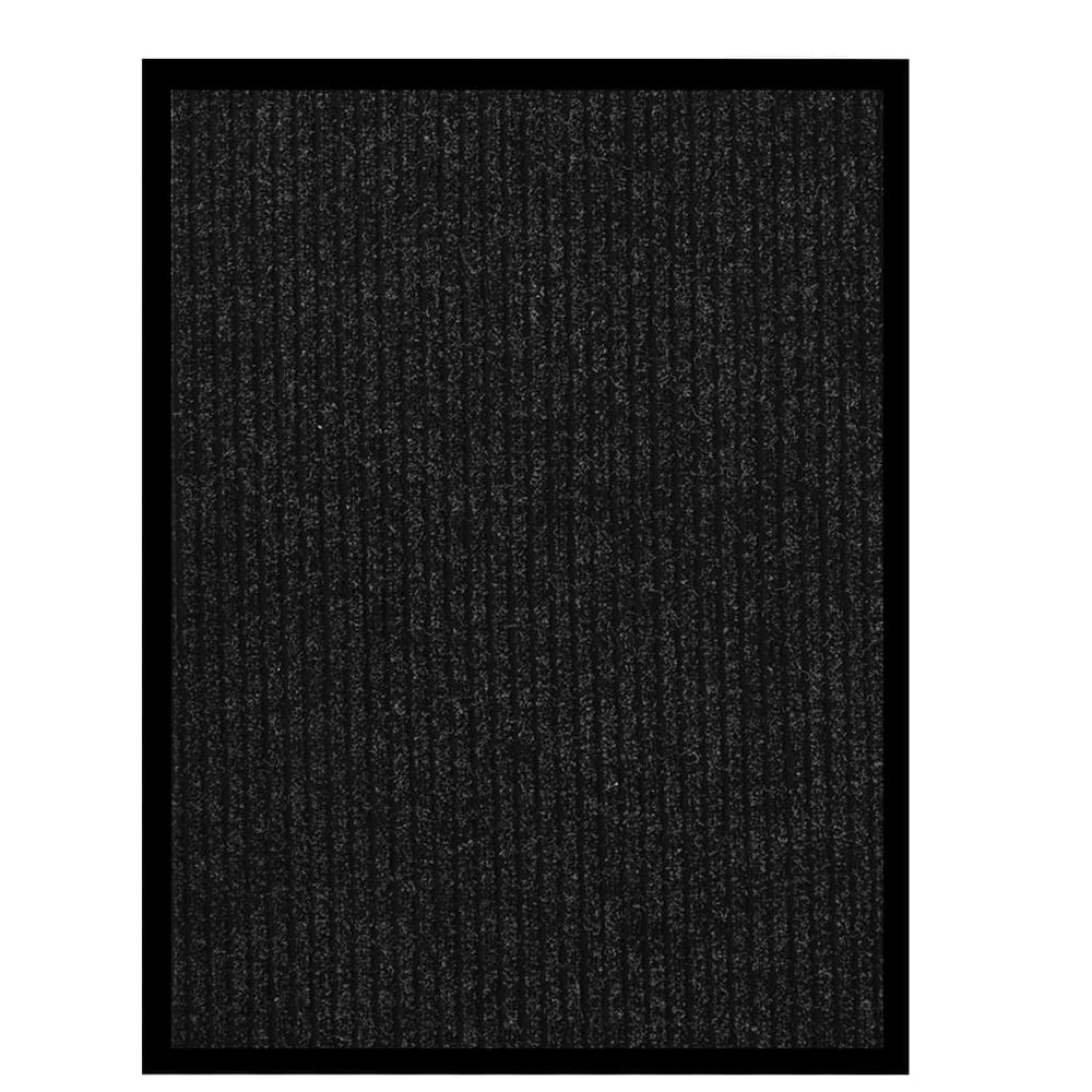 Vidaxl doormat 60x80 cm striped anthracite