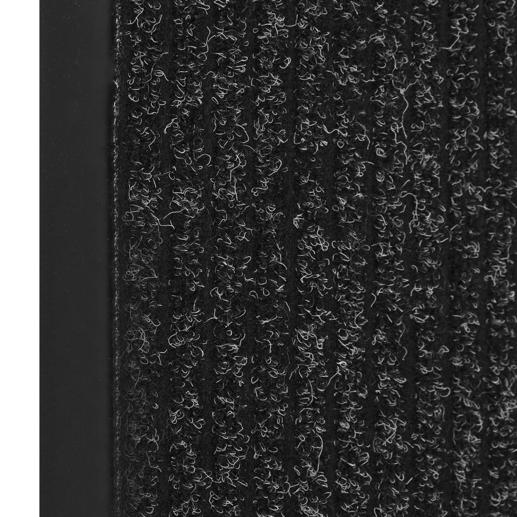 Vidaxl doormat 60x80 cm striped anthracite