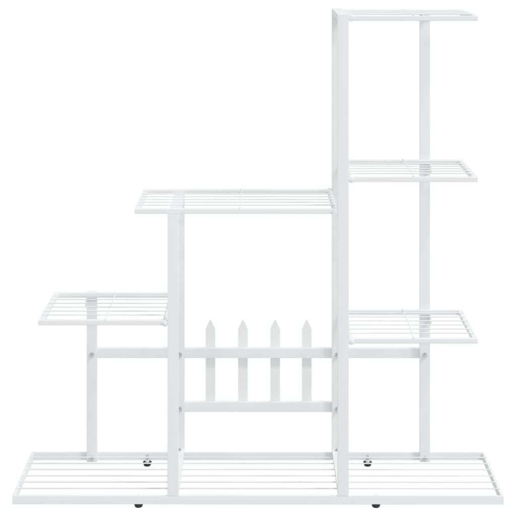 Vidaxl flower stand 94.5x25x88 cm metal white